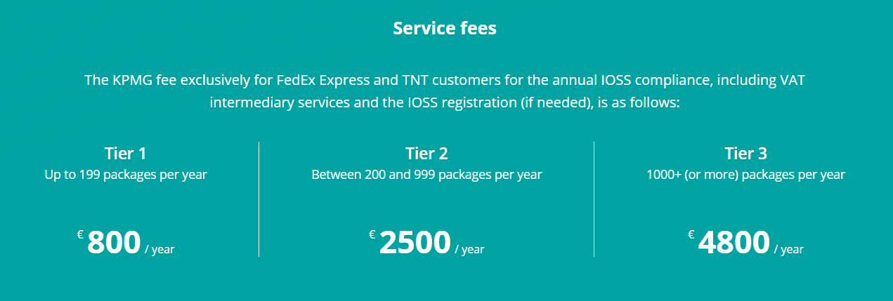 KPMG IOSS compliance - registration cost